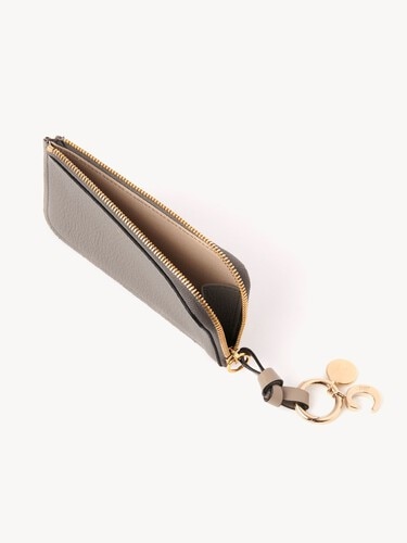 Alphabet wallet in grained leather - 4