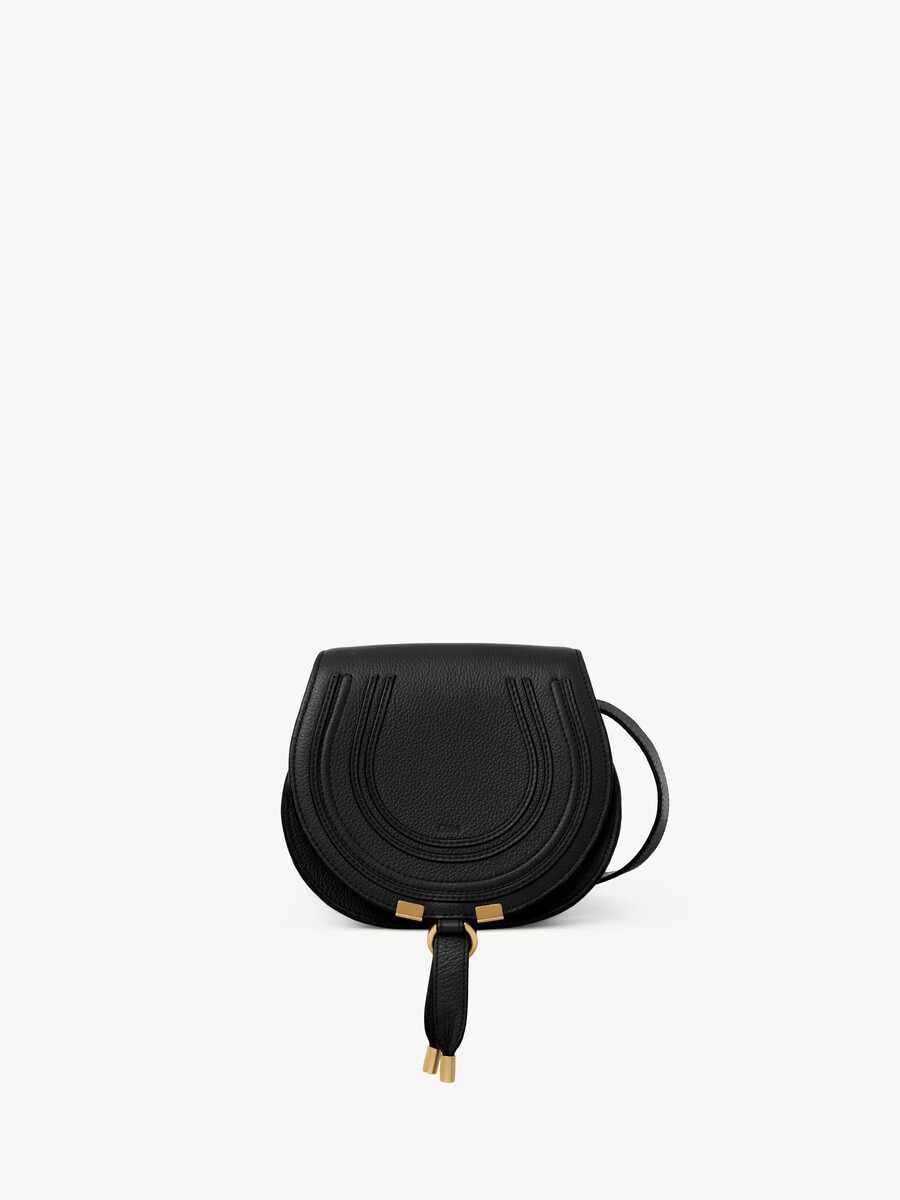 Bolso saddle peque&ntilde;o Marcie de cuero granulado - 2