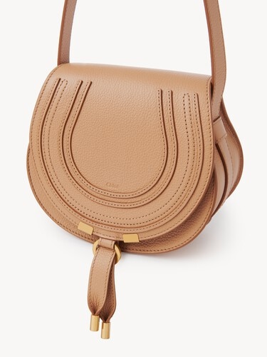Bolso saddle peque&ntilde;o Marcie de cuero granulado - 6