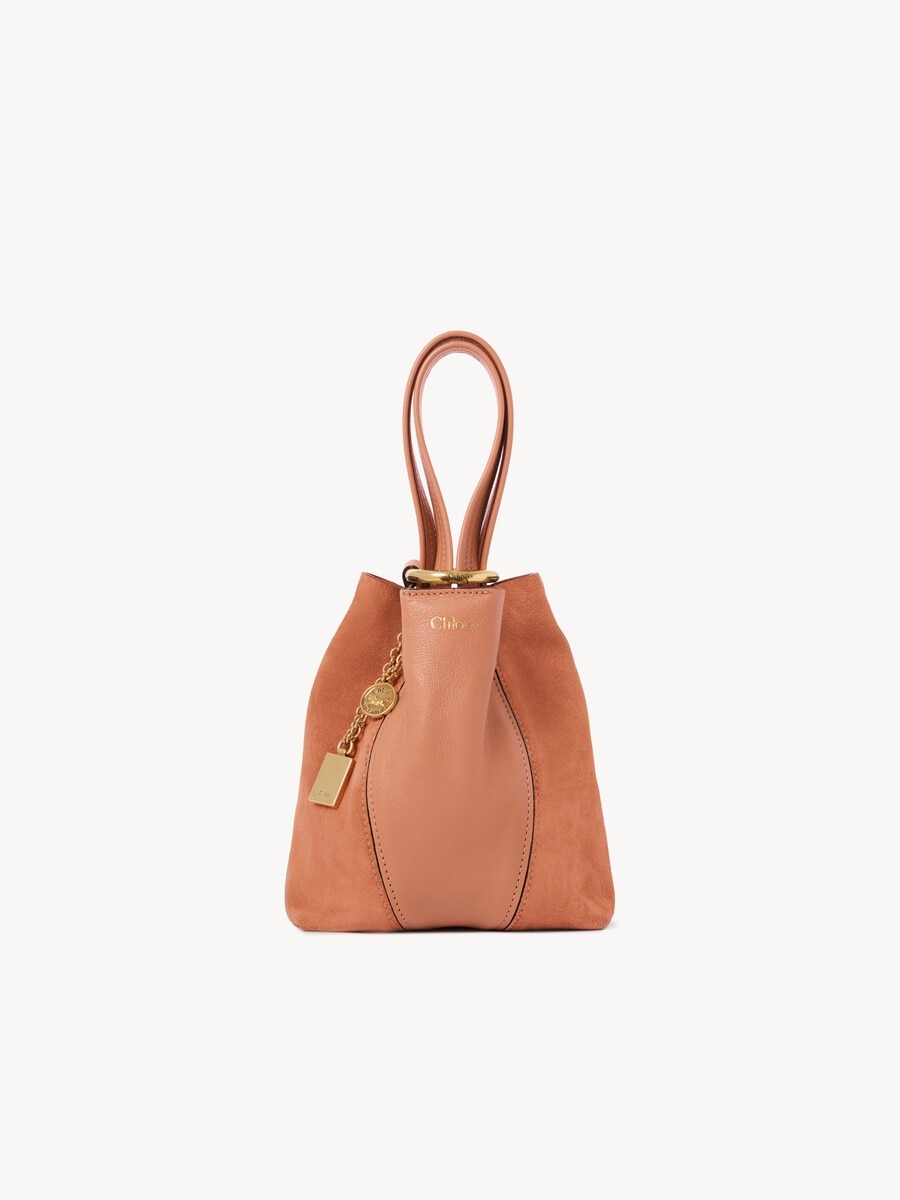 Small Chlo&eacute; Spin tote bag in grained & suede leather - 2