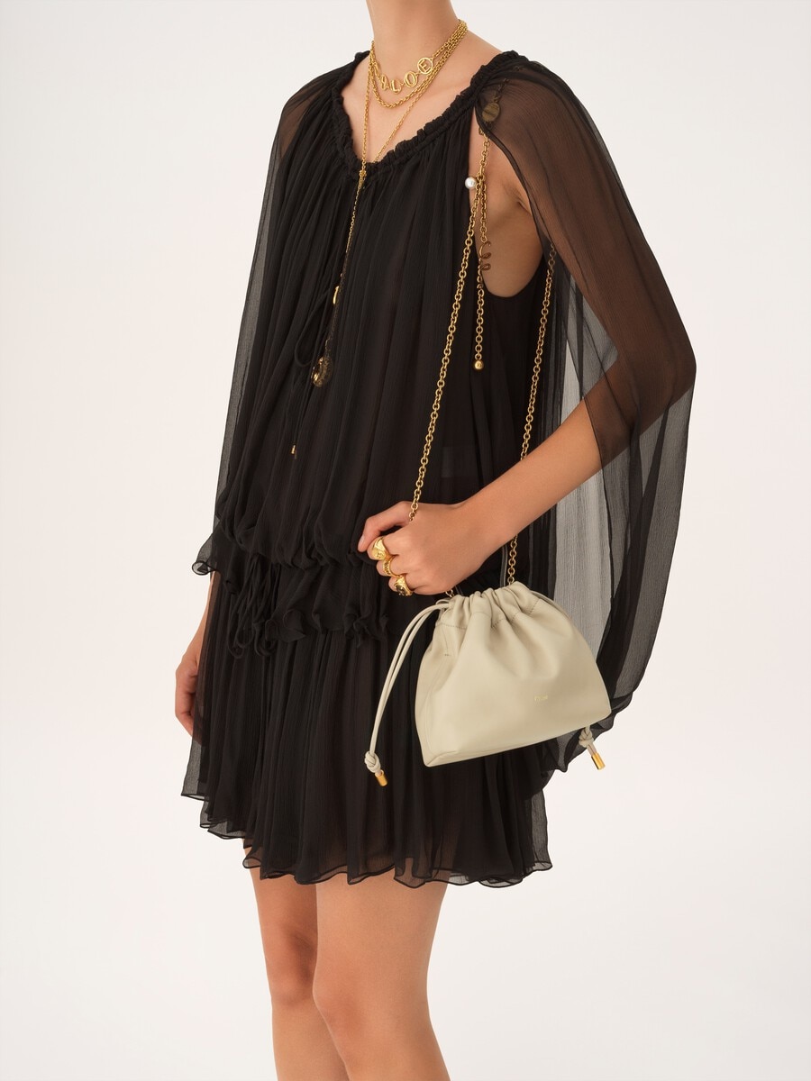 Minibolso de hombro Chlo&eacute; Icons con cadena de cuero suave - 3