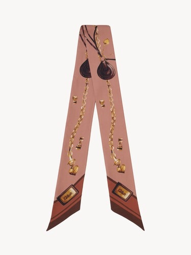 The Chlo&eacute; Paddington bandeau scarf in silk twill - 2