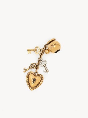 Sphere Key Dice charm for Bracelet bag in brass - 2