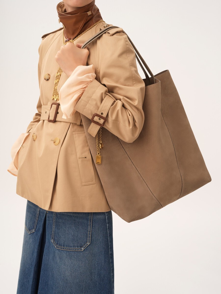 Bolso tote grande Chlo&eacute; Spin de ante - 4