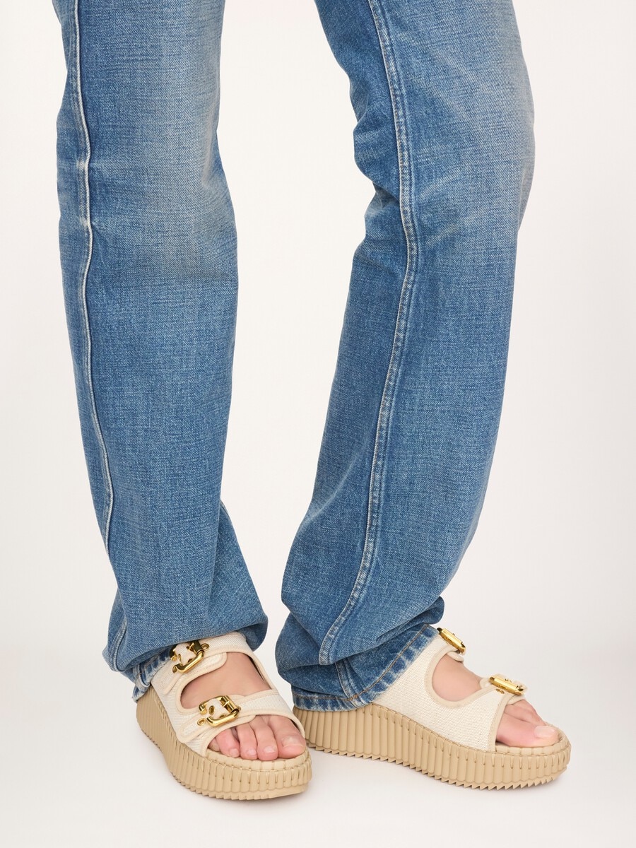 Sandalias con cu&ntilde;a Nama - 3