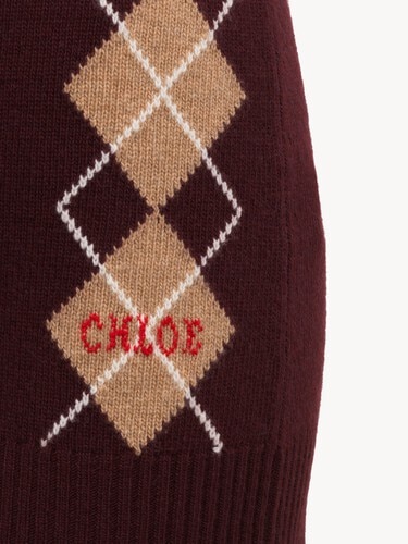 Fitted mini skirt in a wool & cashmere knit - 3