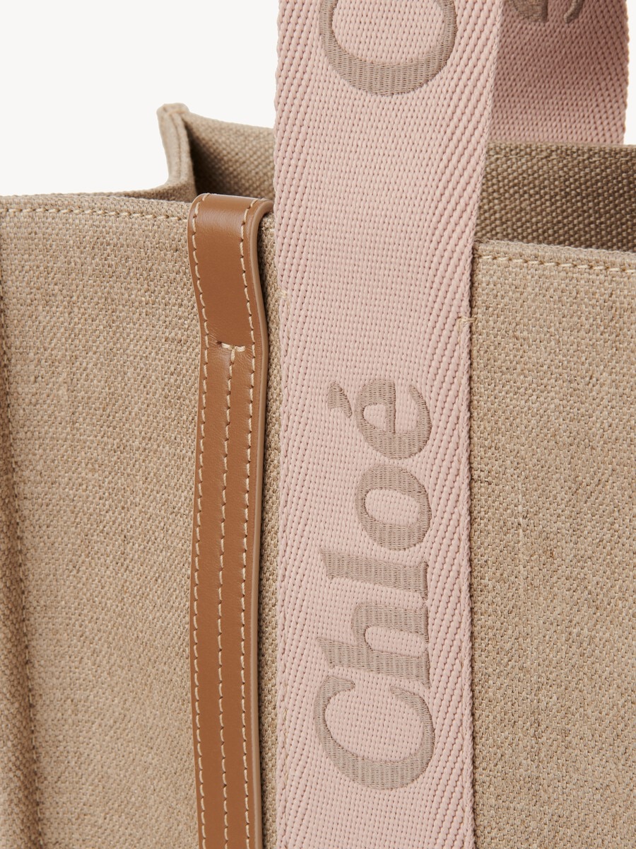 Bolso tote Woody de lino - 6