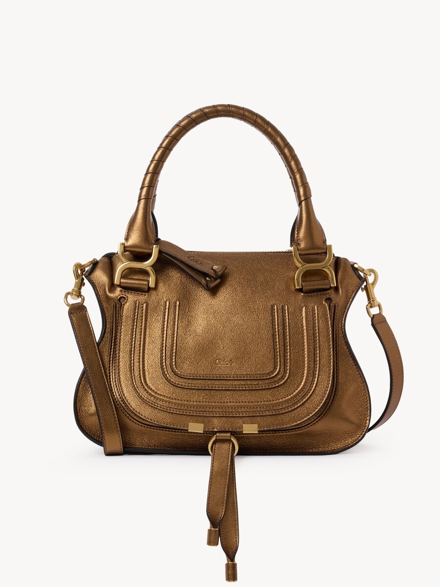 Bolso Marcie peque&ntilde;o de cuero metalizado - 2