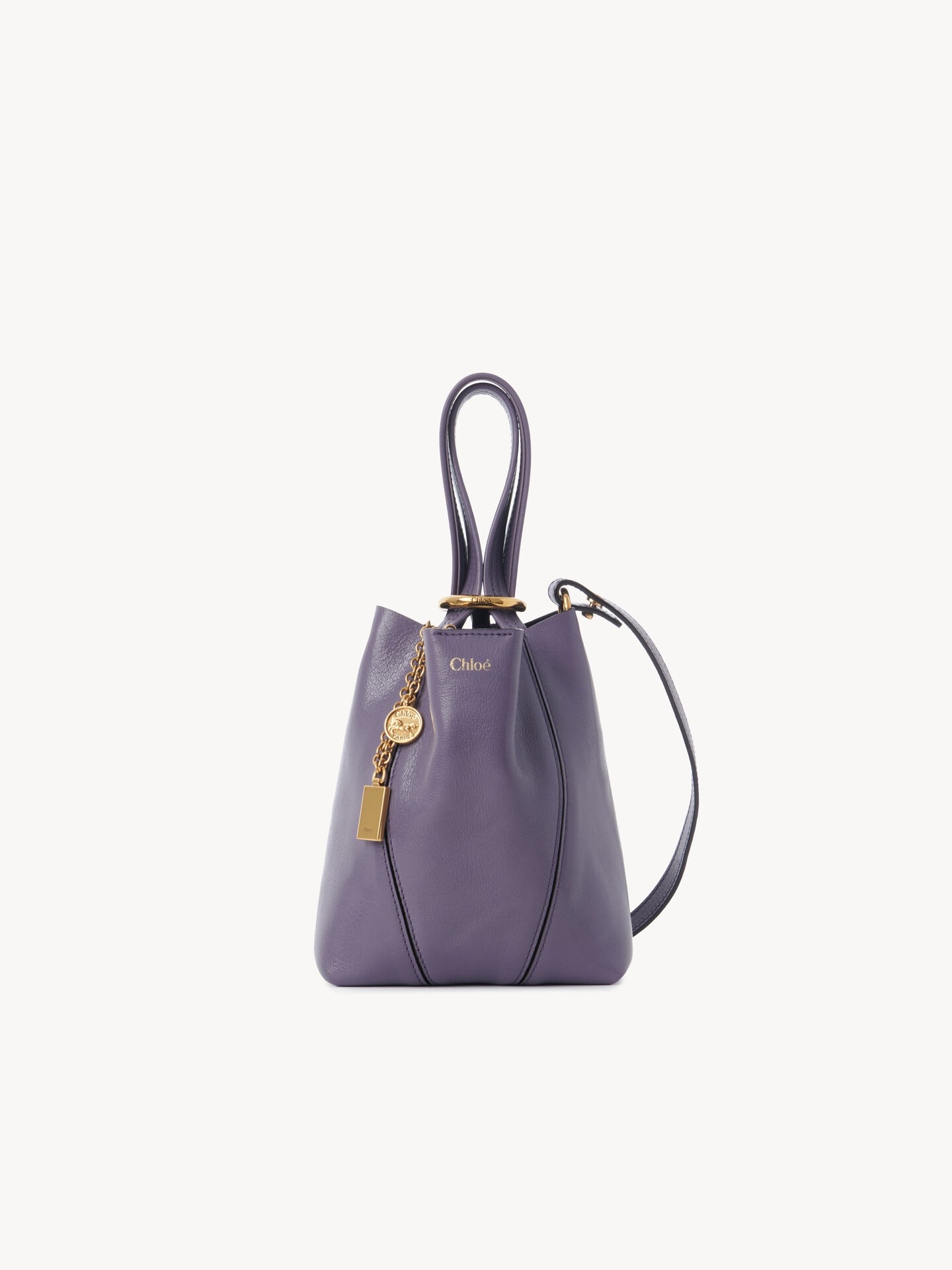 Small Chlo&eacute; Spin tote bag in grained leather - 2.0