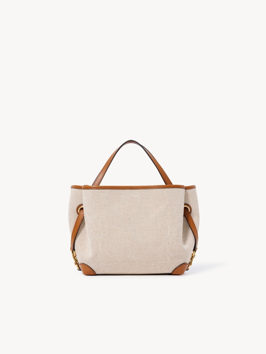 Bolso de doble asa Chlo&eacute; Clover peque&ntilde;o de lona - 5