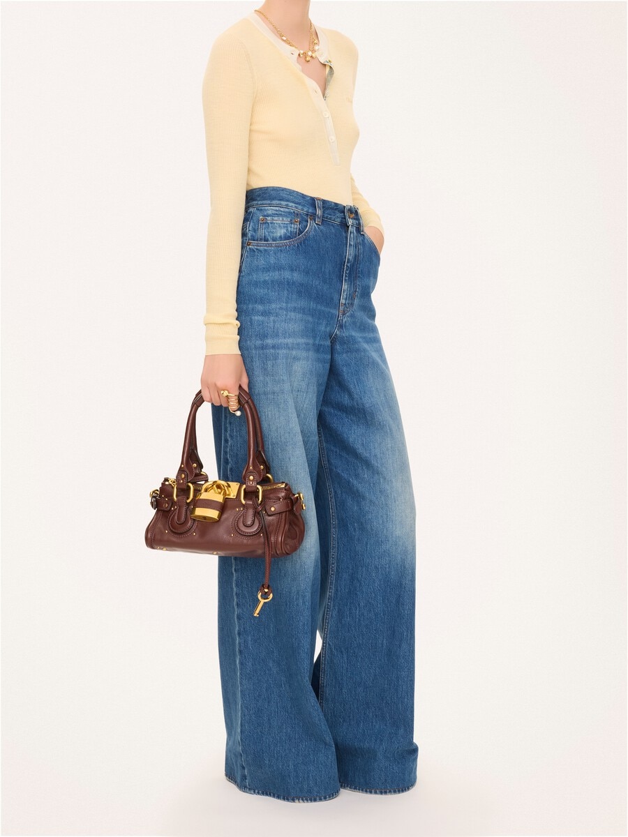 Small Paddington bag in grained leather - 7