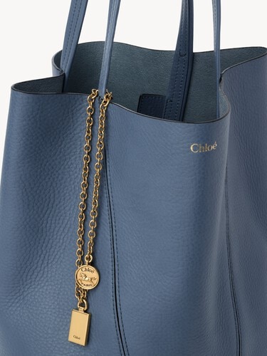 Chlo&eacute; Spin tote bag in grained leather - 7
