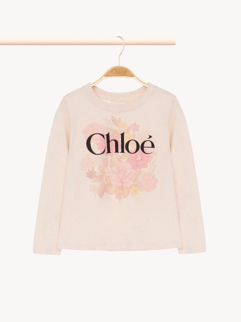 Kids' long-sleeve logo top