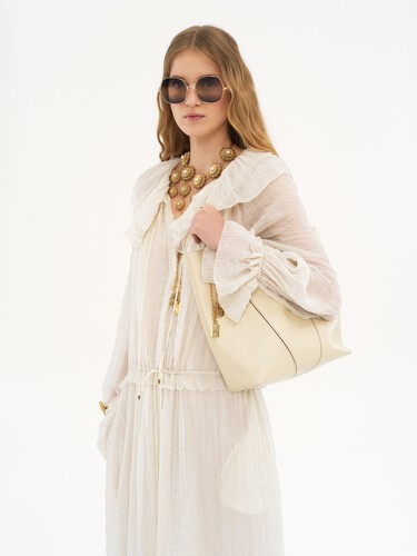 Chlo&eacute; Spin tote bag in grained leather - 3