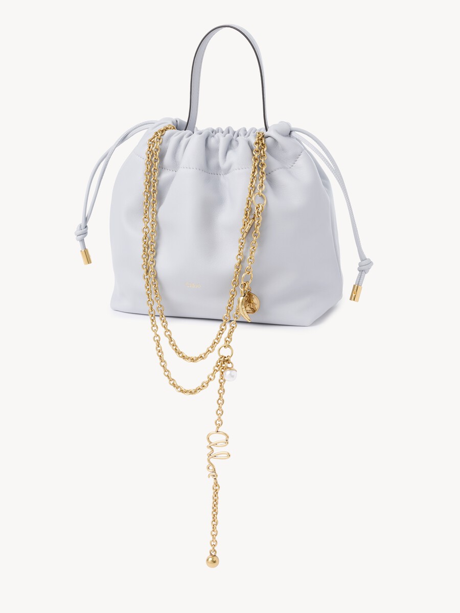 Small Chlo&eacute; Icons shoulder bag with chain in soft leather - 4