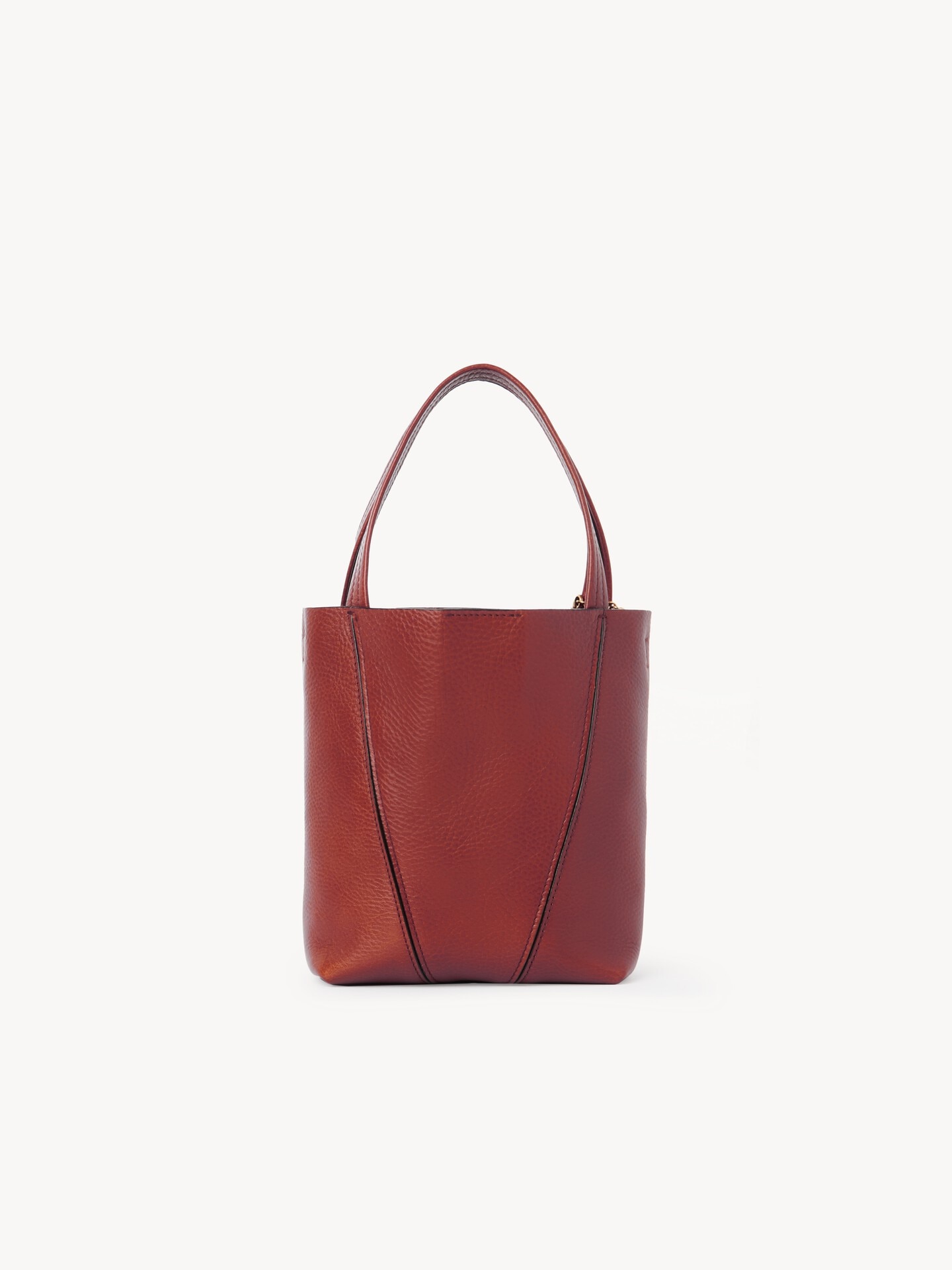 Small Chlo&eacute; Spin tote bag in grained leather - 4.0