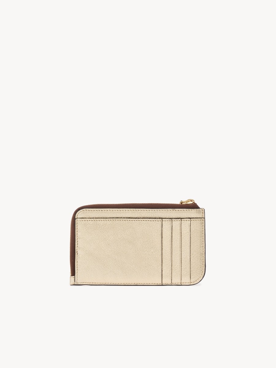 Alphabet wallet in metallized leather - 4