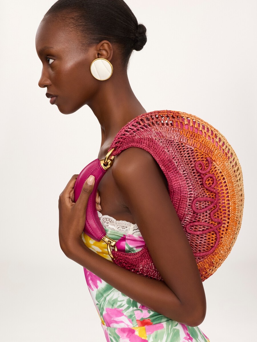 Summer Banana hobo bag in raffia - 2