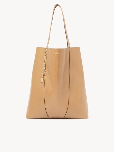Large Chlo&eacute; Spin tote bag in grained leather - 2