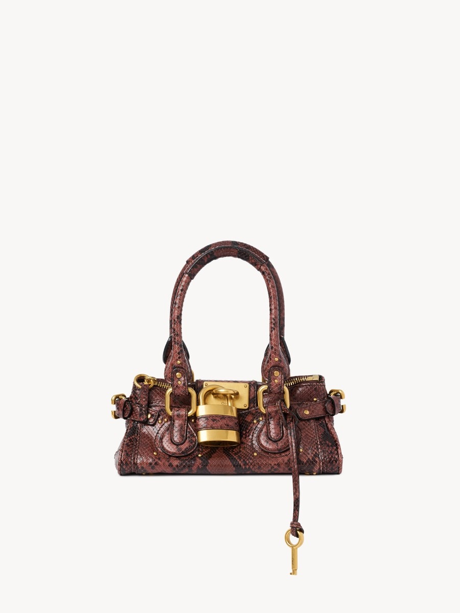 Bolso Paddington peque&ntilde;o de cuero efecto pit&oacute;n - 2
