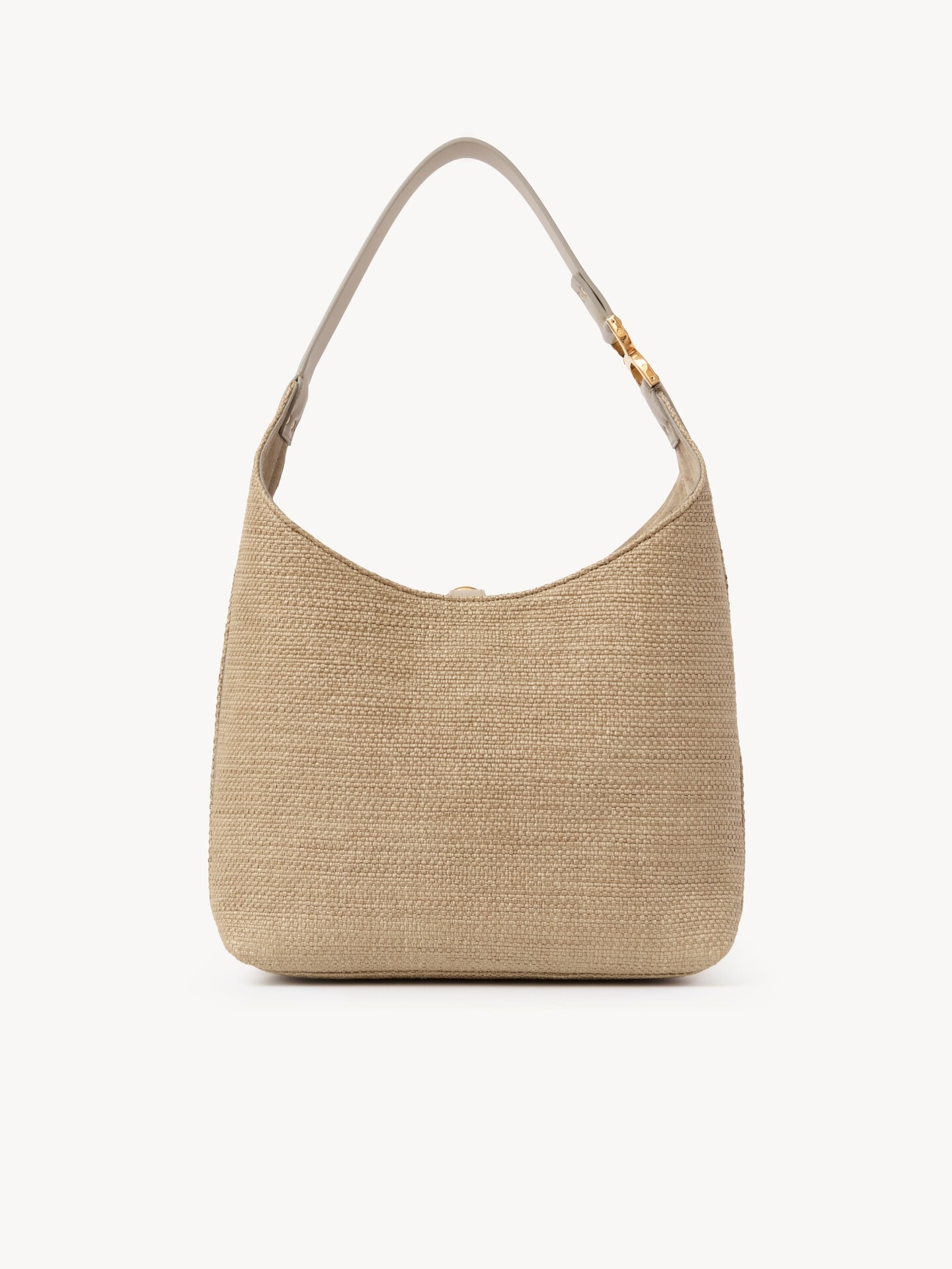 Small Marcie hobo bag in raffia-effect fibers - 3.0