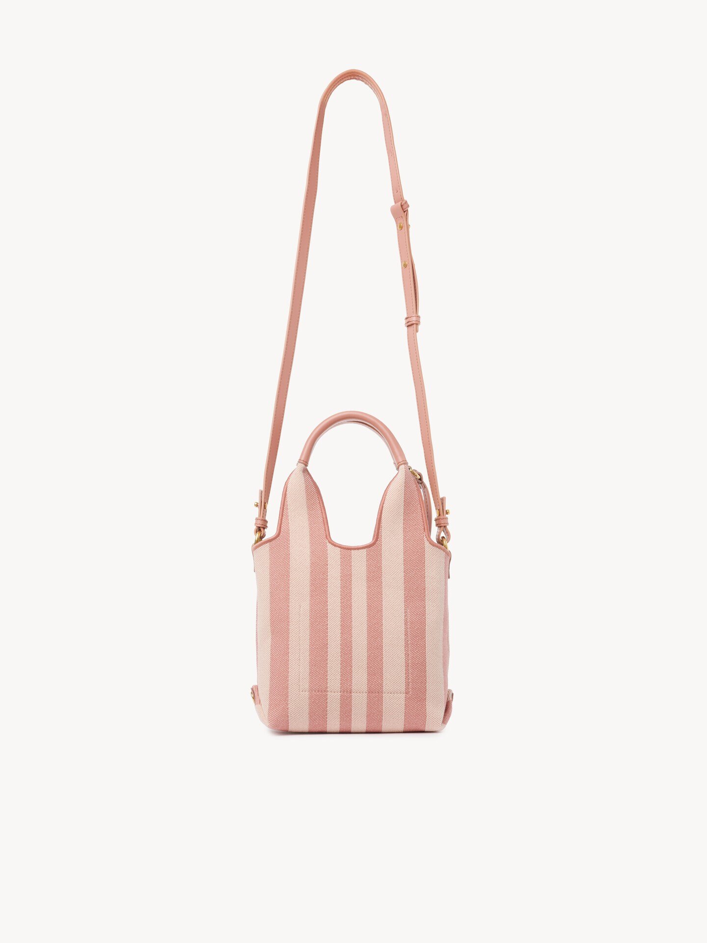 Mini Chlo&eacute; Stripy tote bag in jacquard - 4.0