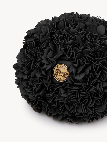 Chlo&eacute; Pliss&eacute; shoulder bag with chain in leather flowers - 6