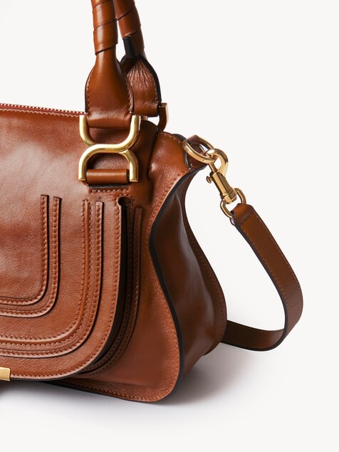 Bolso peque&ntilde;o Marcie de cuero brillante
