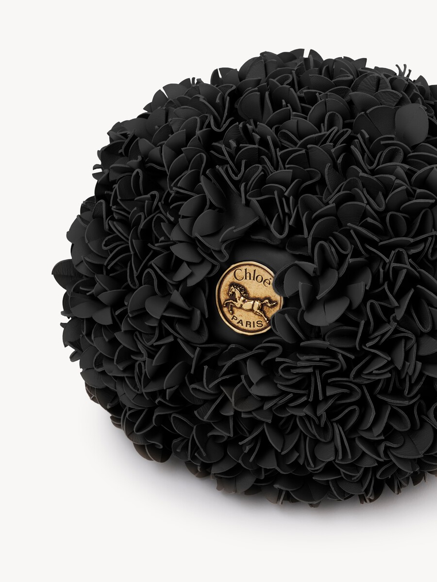 Chlo&eacute; Pliss&eacute; shoulder bag with chain in leather flowers - 6