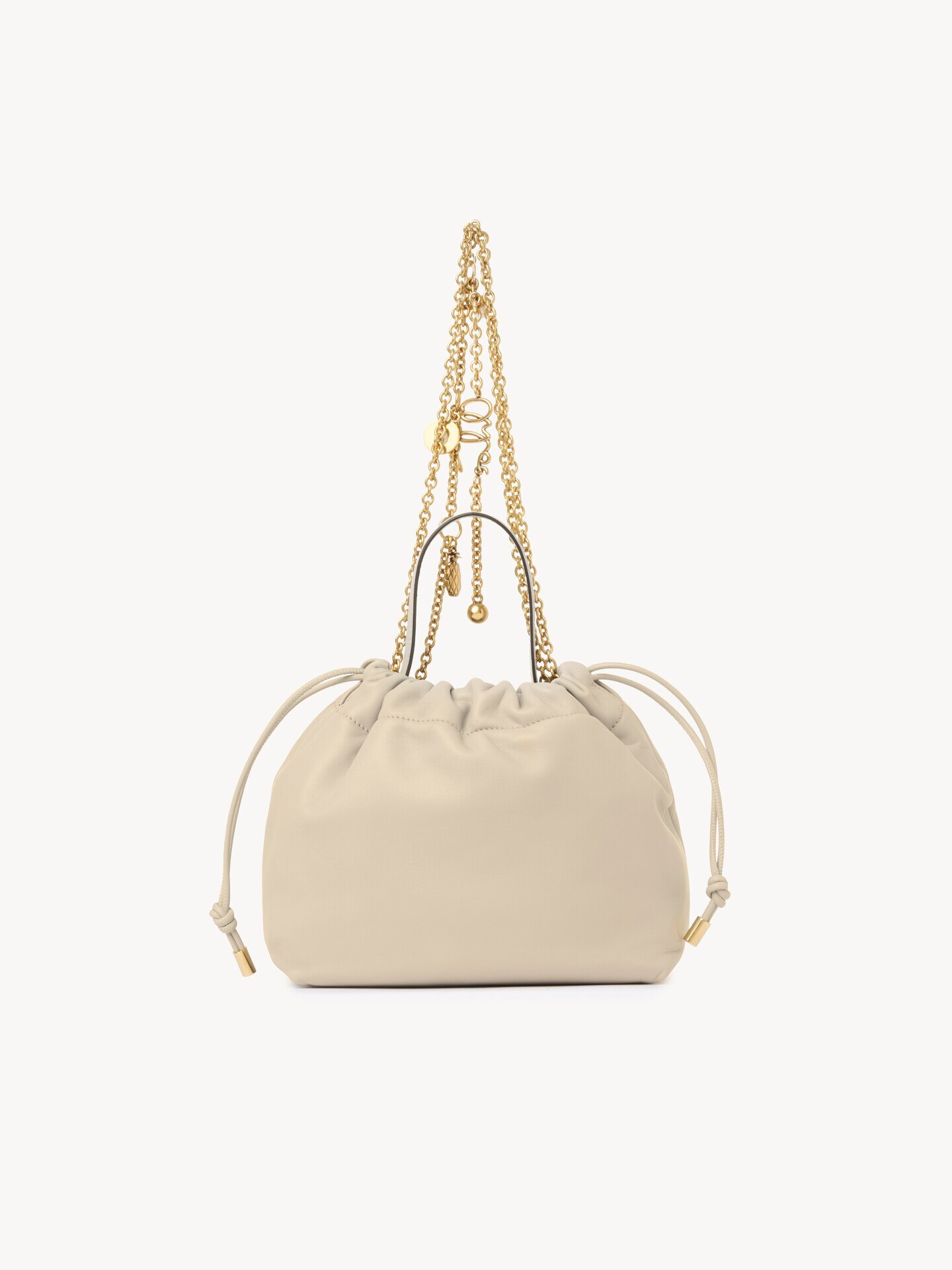 Small Chlo&eacute; Icons shoulder bag with chain in soft leather - 4.0