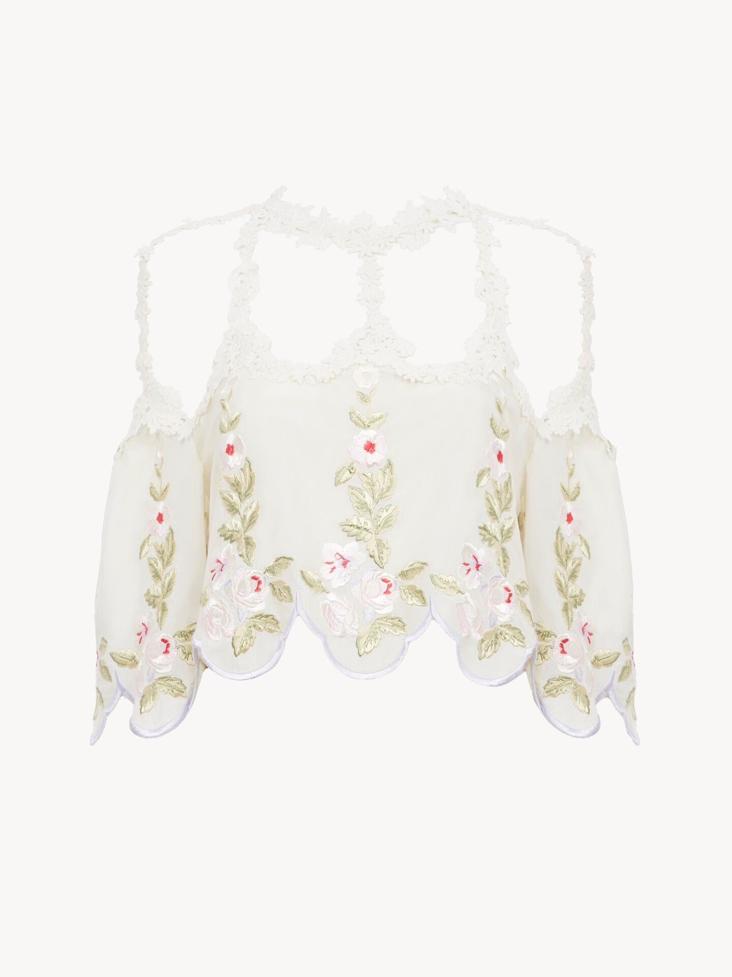 Cut-out cropped top in technical taffeta - 2.0