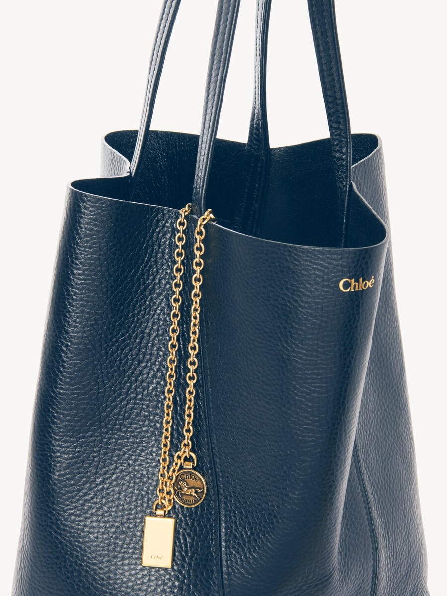 Chlo&eacute; Spin tote bag in grained leather - 6