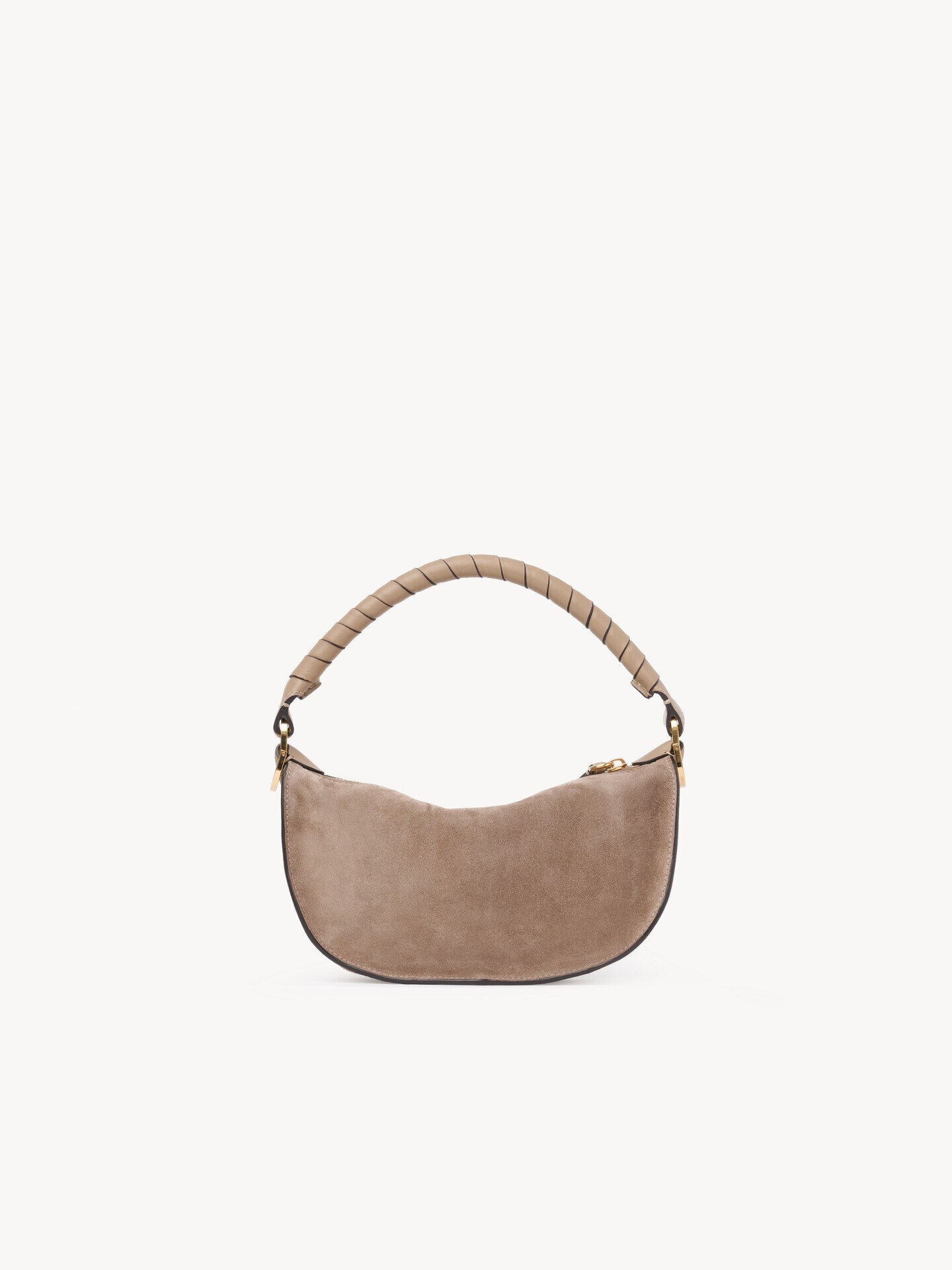 Mini Marcie shoulder bag in suede leather - 4.0