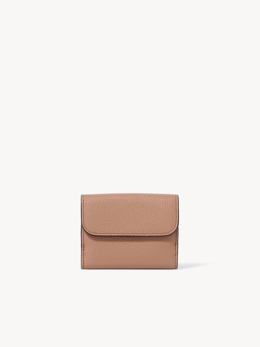 Mini Alphabet tri-fold in grained leather - 4