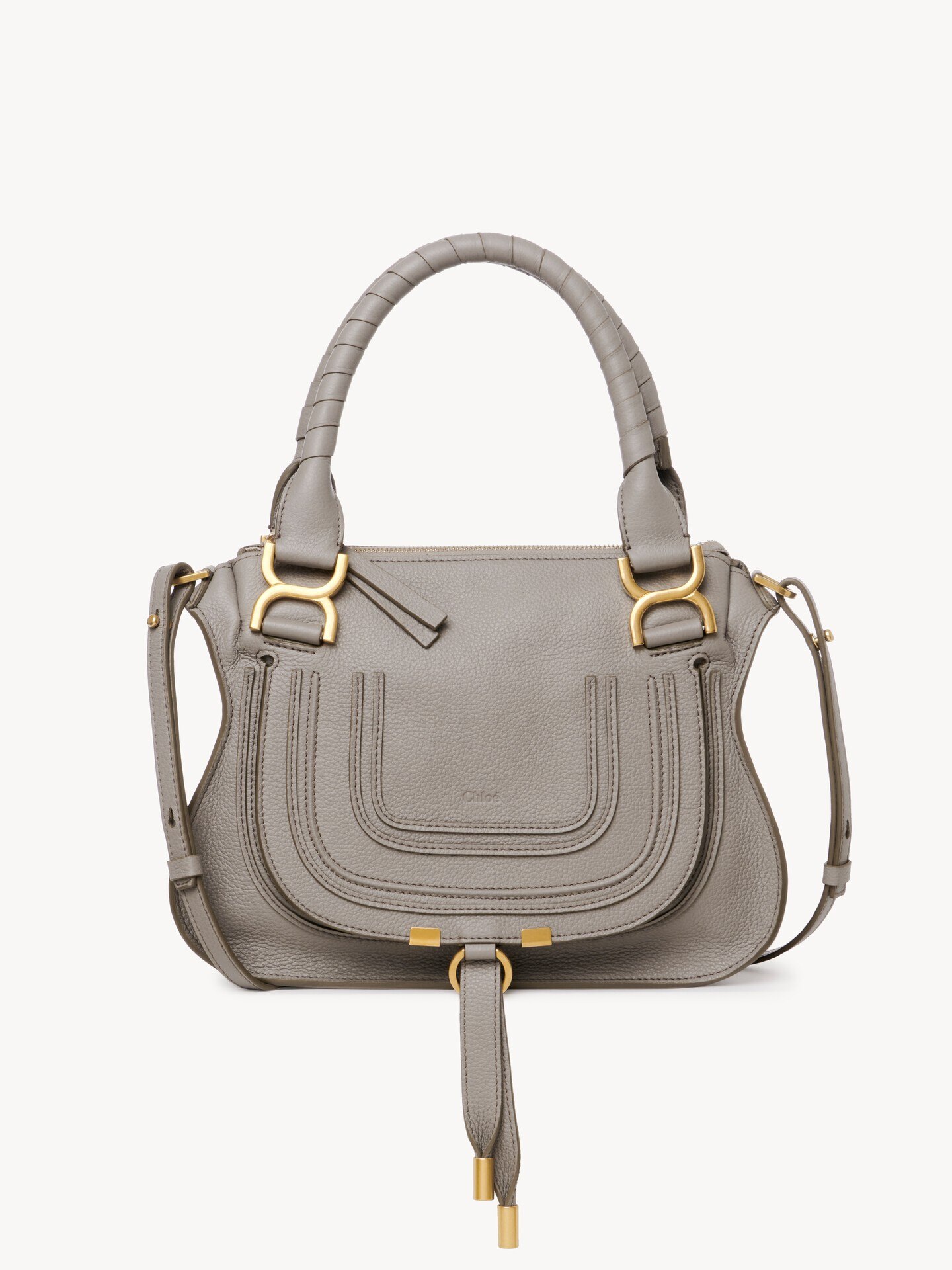 Small Marcie bag in grained leather - 1.0
