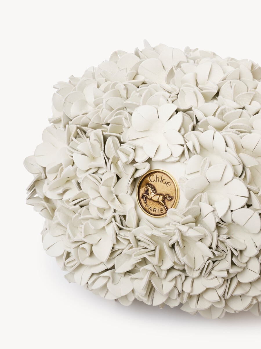 Chlo&eacute; Pliss&eacute; shoulder bag with chain in leather flowers - 9
