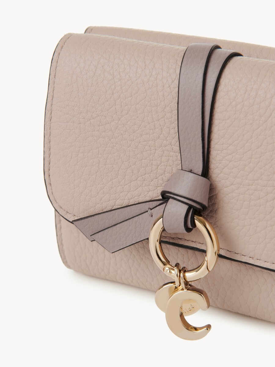 Small Alphabet tri-fold in grained leather - 3