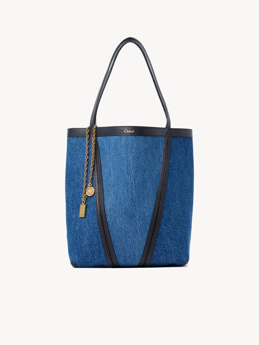 Chlo&eacute; Spin tote bag in denim - 1