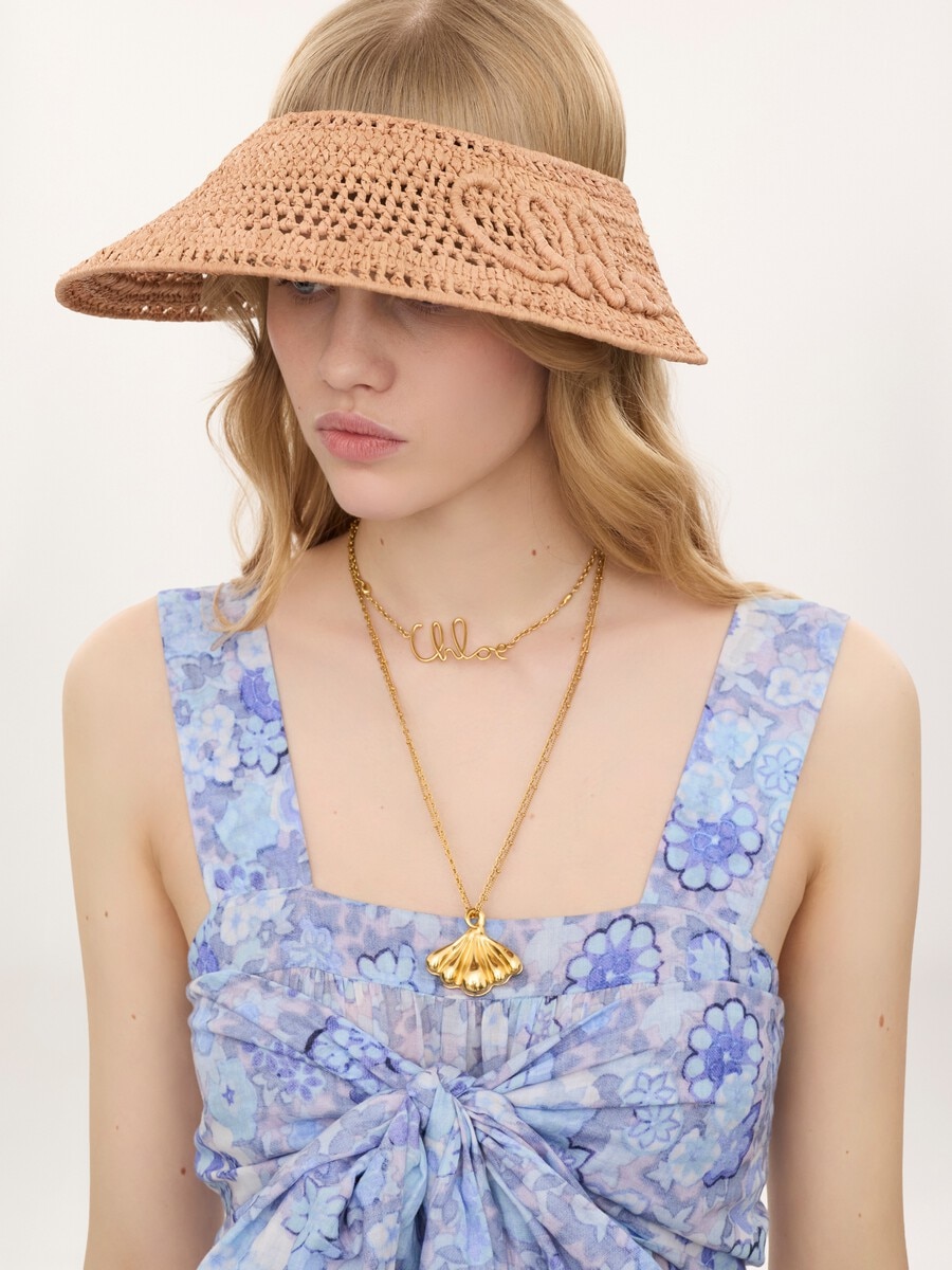The Chlo&eacute; Raffia visor - 4