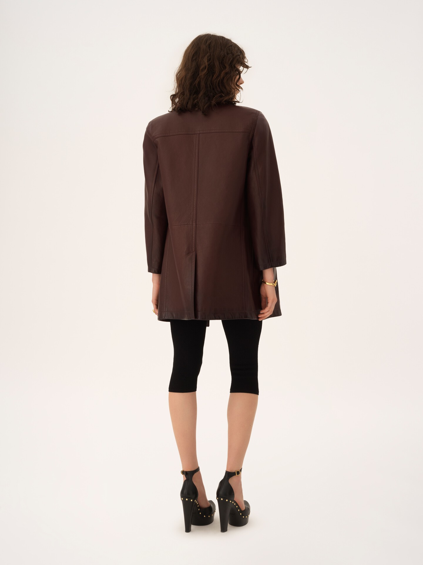 Carcoat crois&eacute; en cuir - 4.0