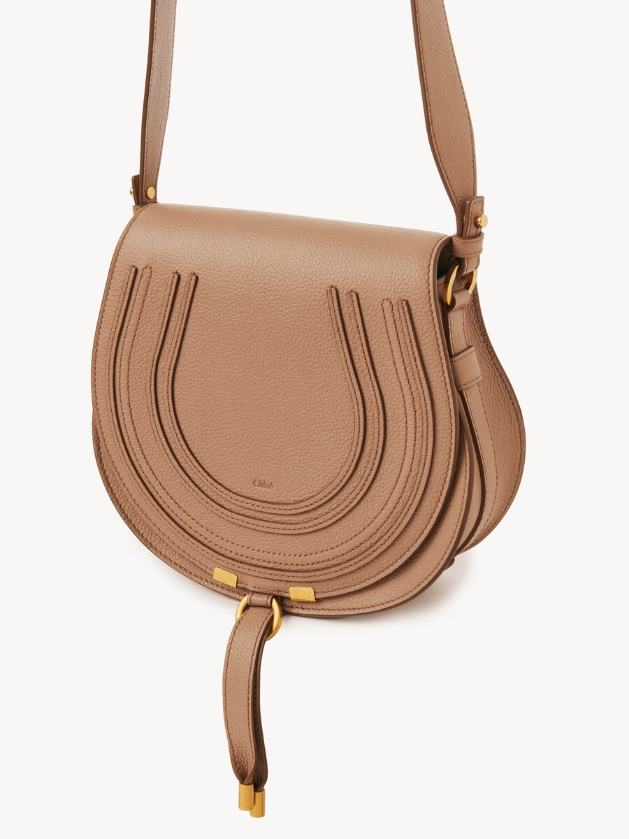 Bolso saddle Marcie de cuero granulado - 3
