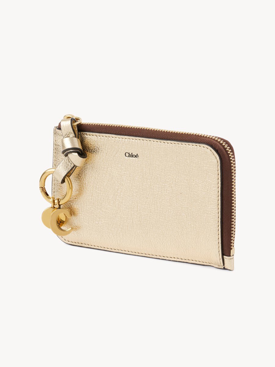 Alphabet wallet in metallized leather - 2