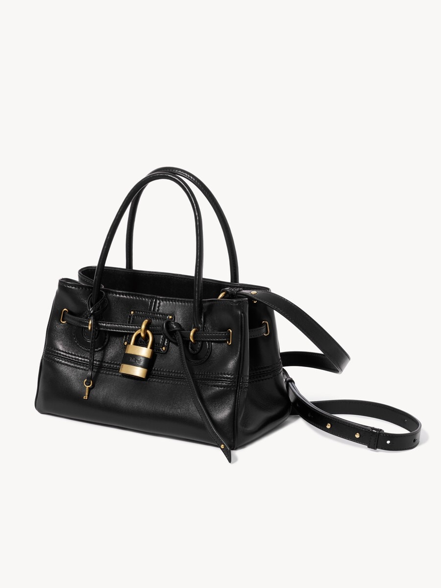 Small Paddington Sling top handle bag in soft leather - 4