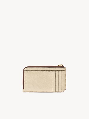 Alphabet wallet in metallized leather - 4