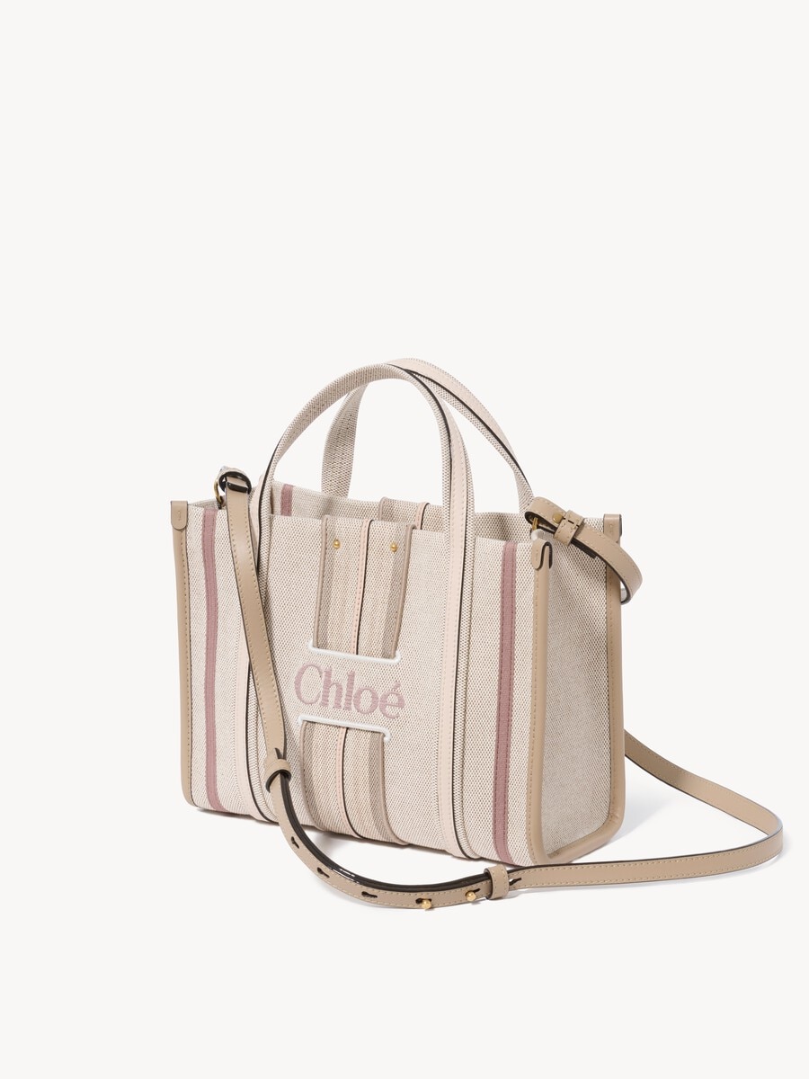 Small Woody Loop tote bag in canvas - 4