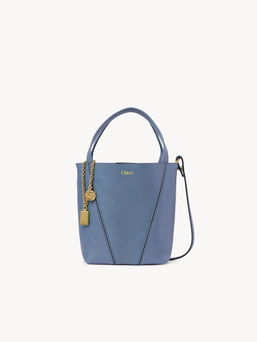 Bolso tote peque&ntilde;o Chlo&eacute; Spin de cuero granulado - 2