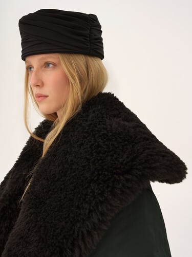 Short coat in technical satin - 4