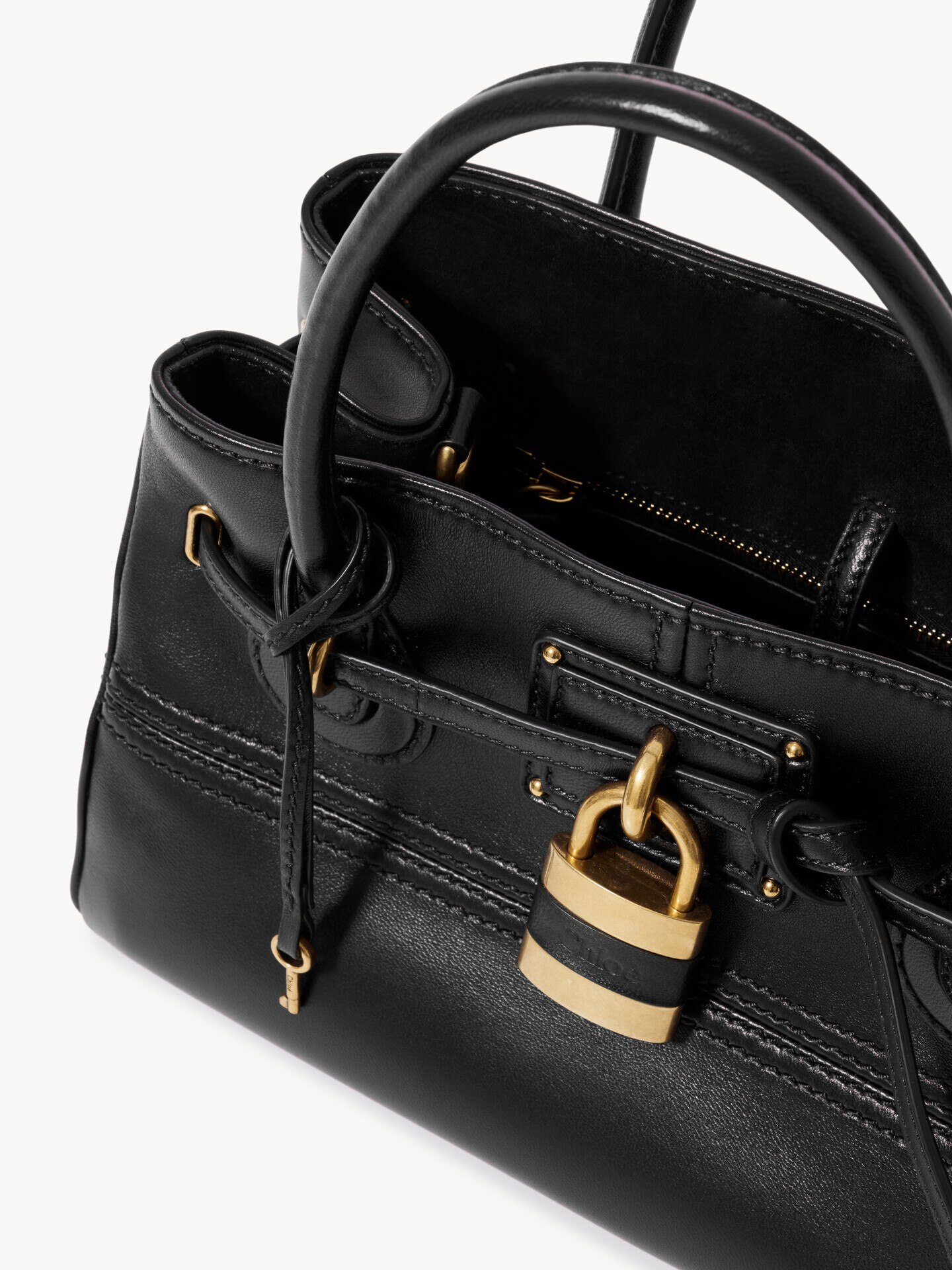 Small Paddington Sling top handle bag in soft leather - 6.0