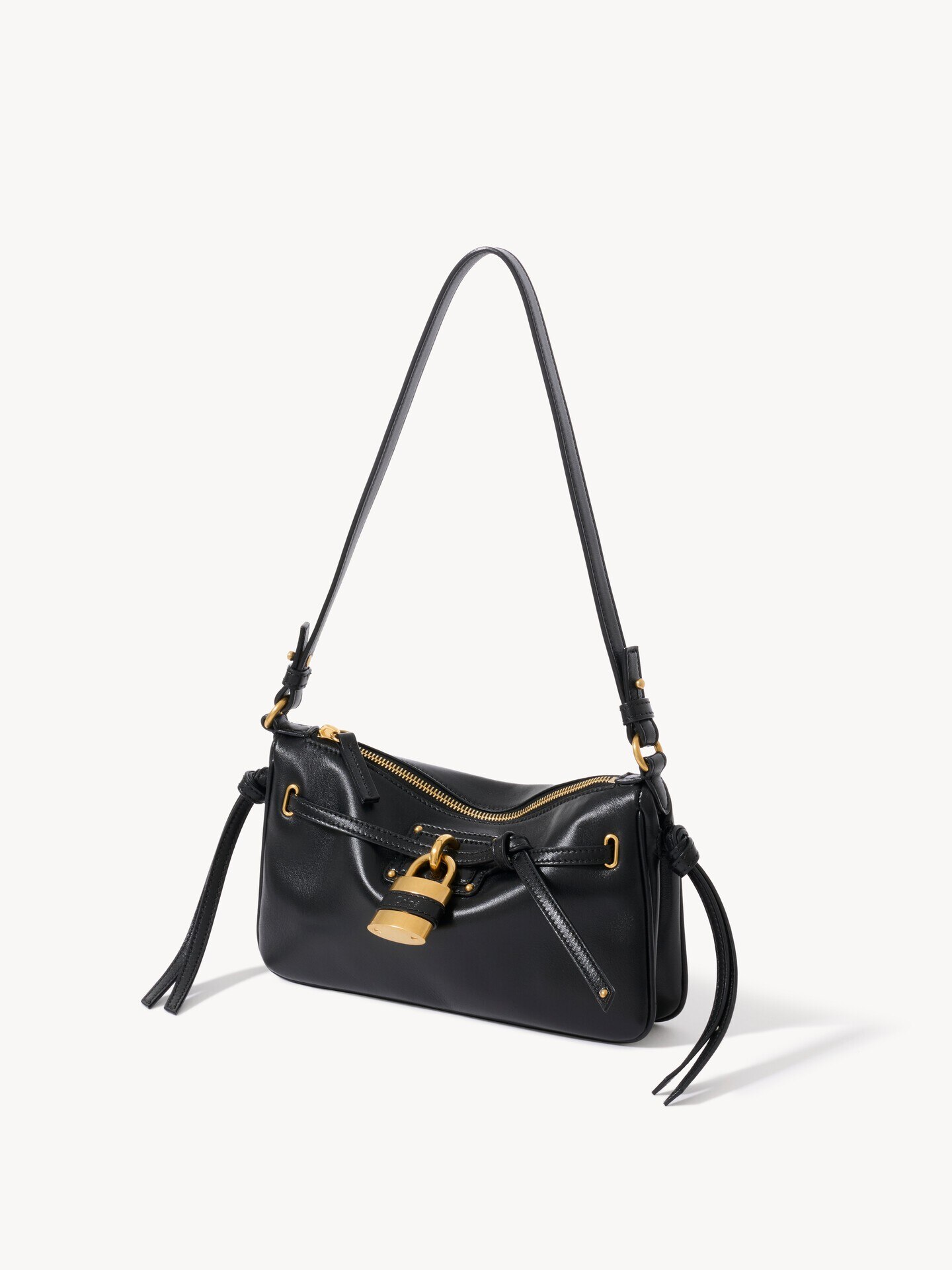 Mini Paddington Sling pouch with strap in soft leather - 3.0