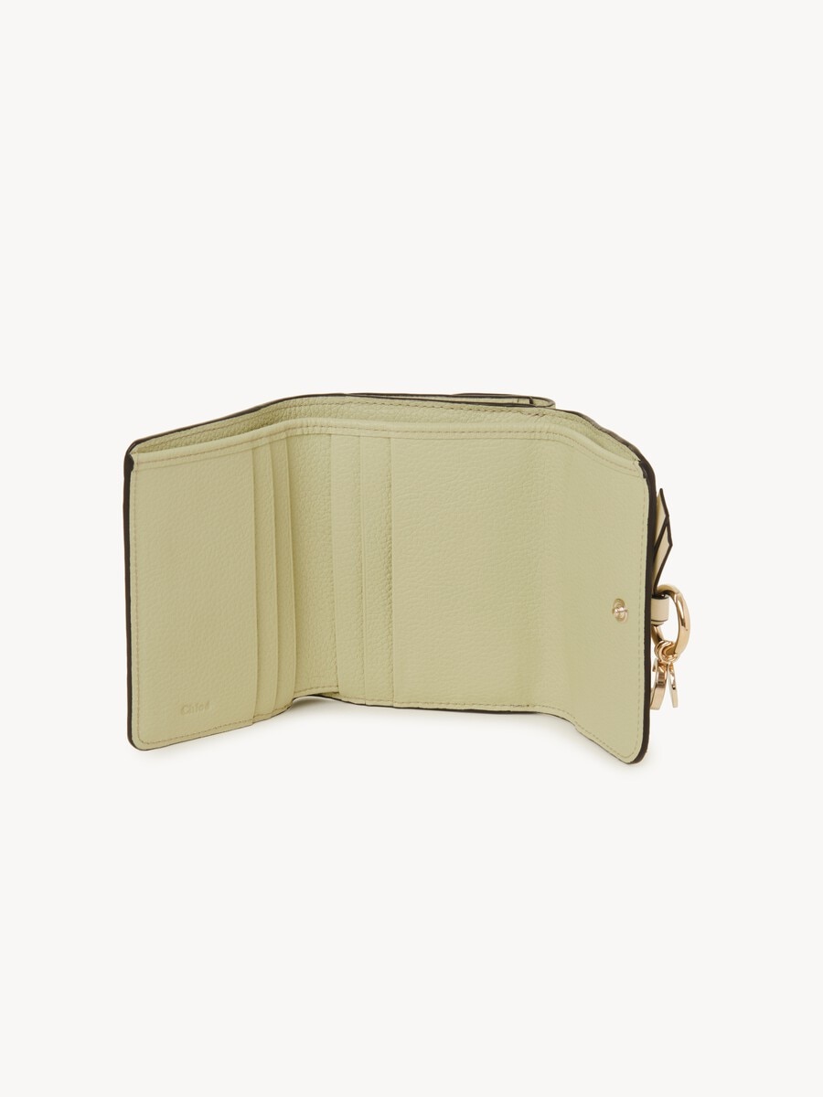 Small Alphabet tri-fold in grained leather - 5